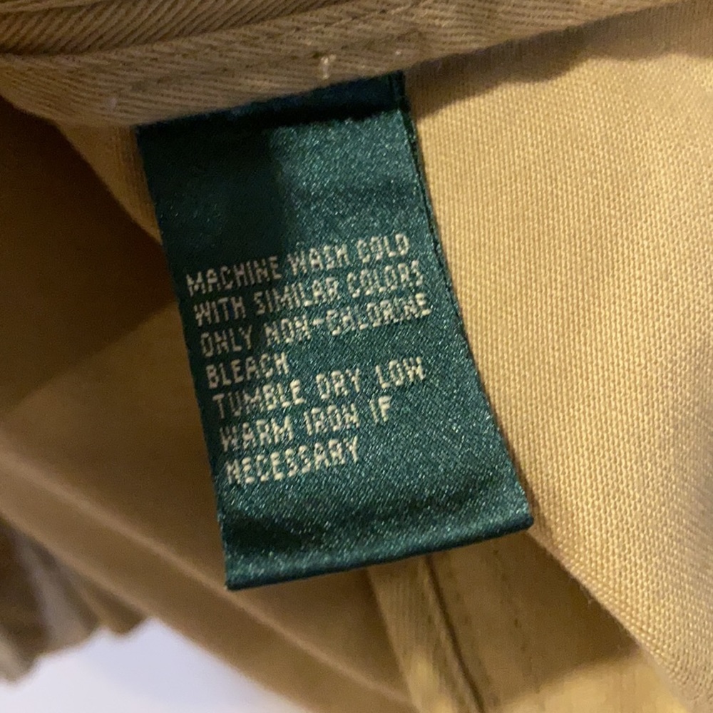 Lauren Ralph Lauren Khaki 3 Pocket Blazer Jacket L - Picture 10 of 13